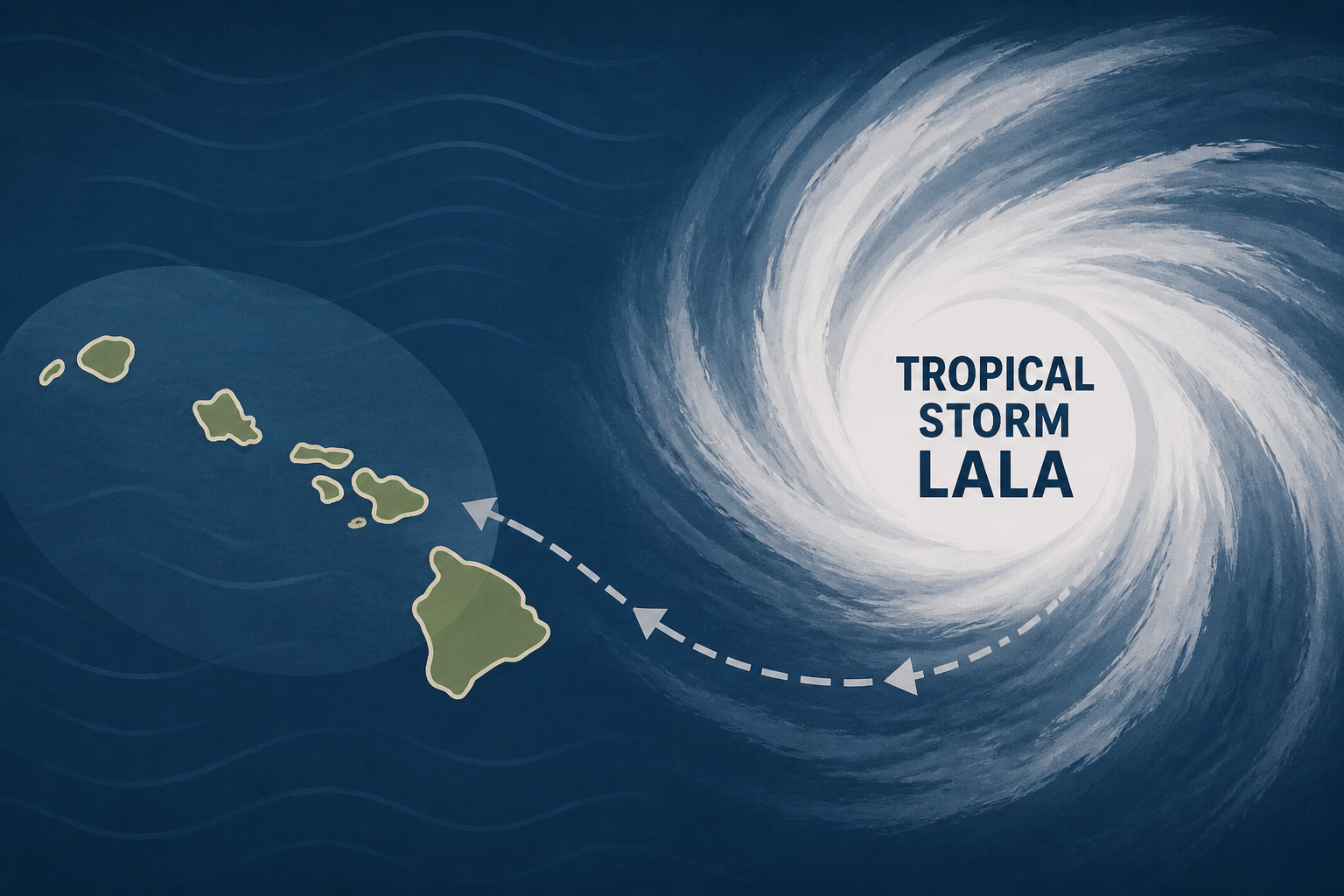 Hawaii threat from future Tropical Storm Lala this weekend