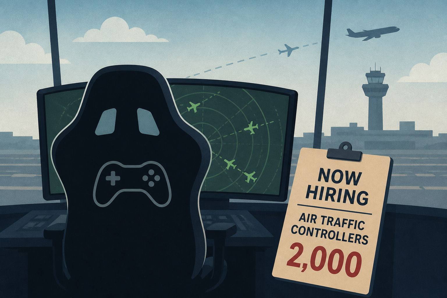 Concern after Trump admin hires 2,000 gamers to fill air traffic controller jobs