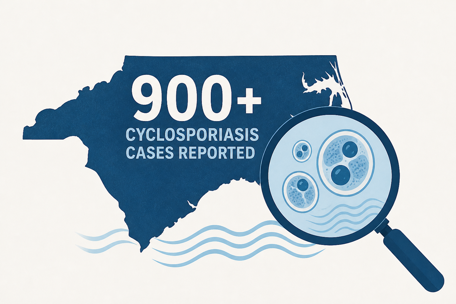 More than 900 cyclosporiasis cases reported in North Carolina