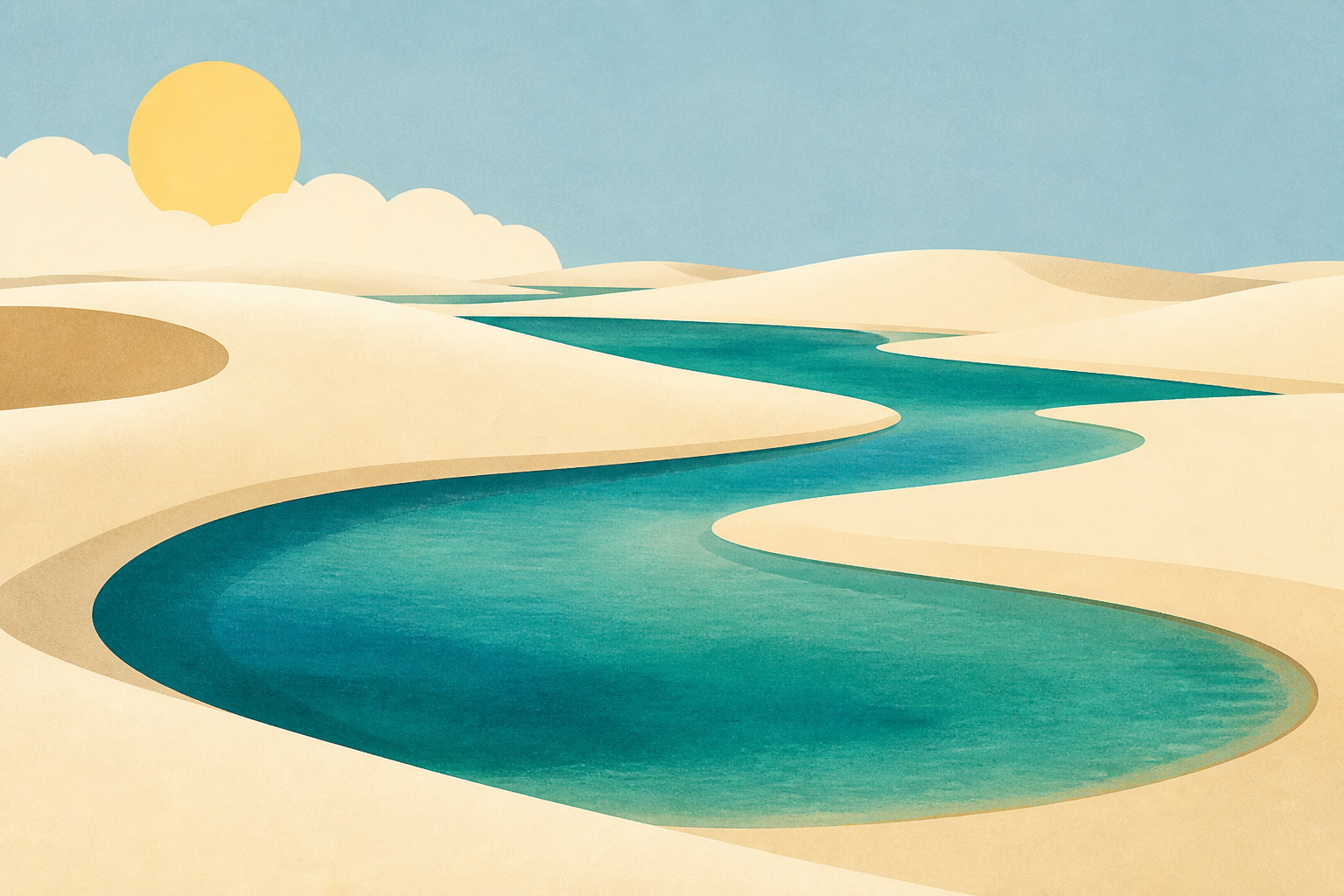 Sand dunes and lagoons in Brazil's Lençóis Maranhenses National Park : NPR