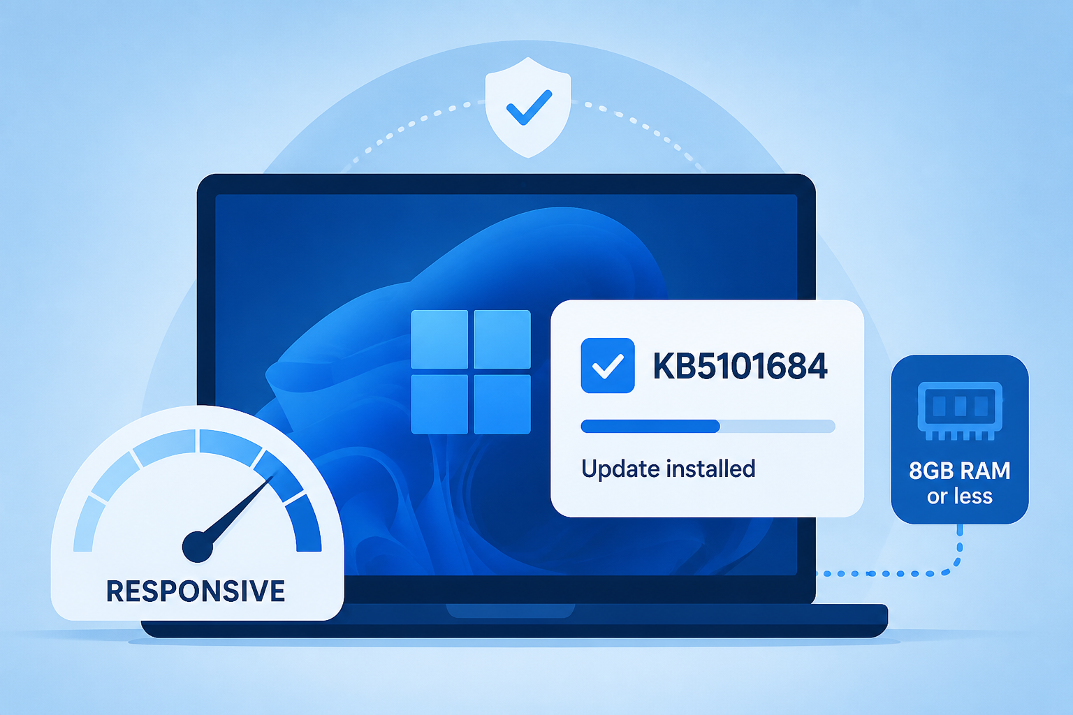 Microsoft says Windows 11 KB5101684 makes your PC more reliable, especially on devices with low amounts of system memory: PCs with 8GB RAM or less should feel more responsive