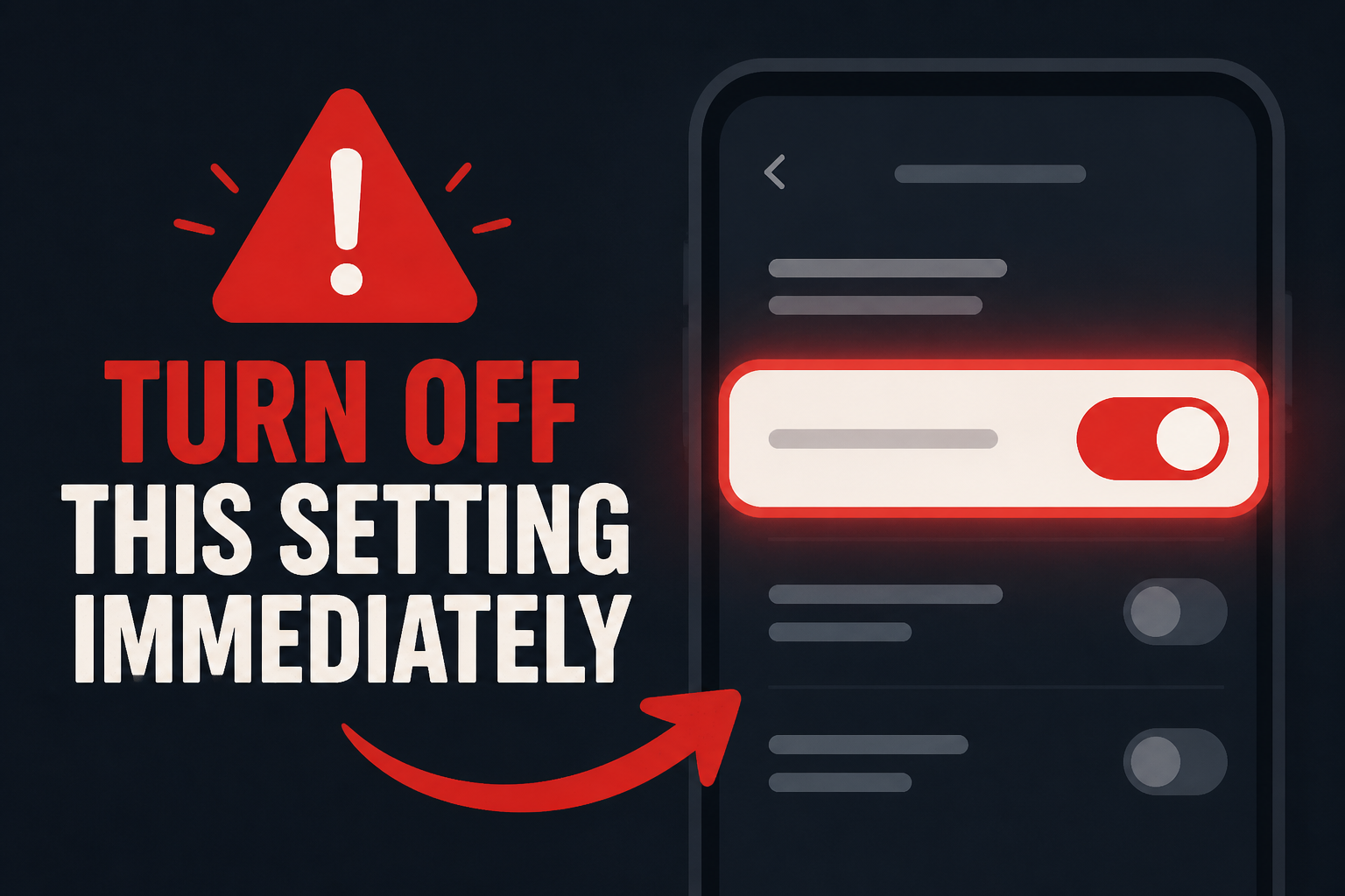 Turn Off This Setting Immediately