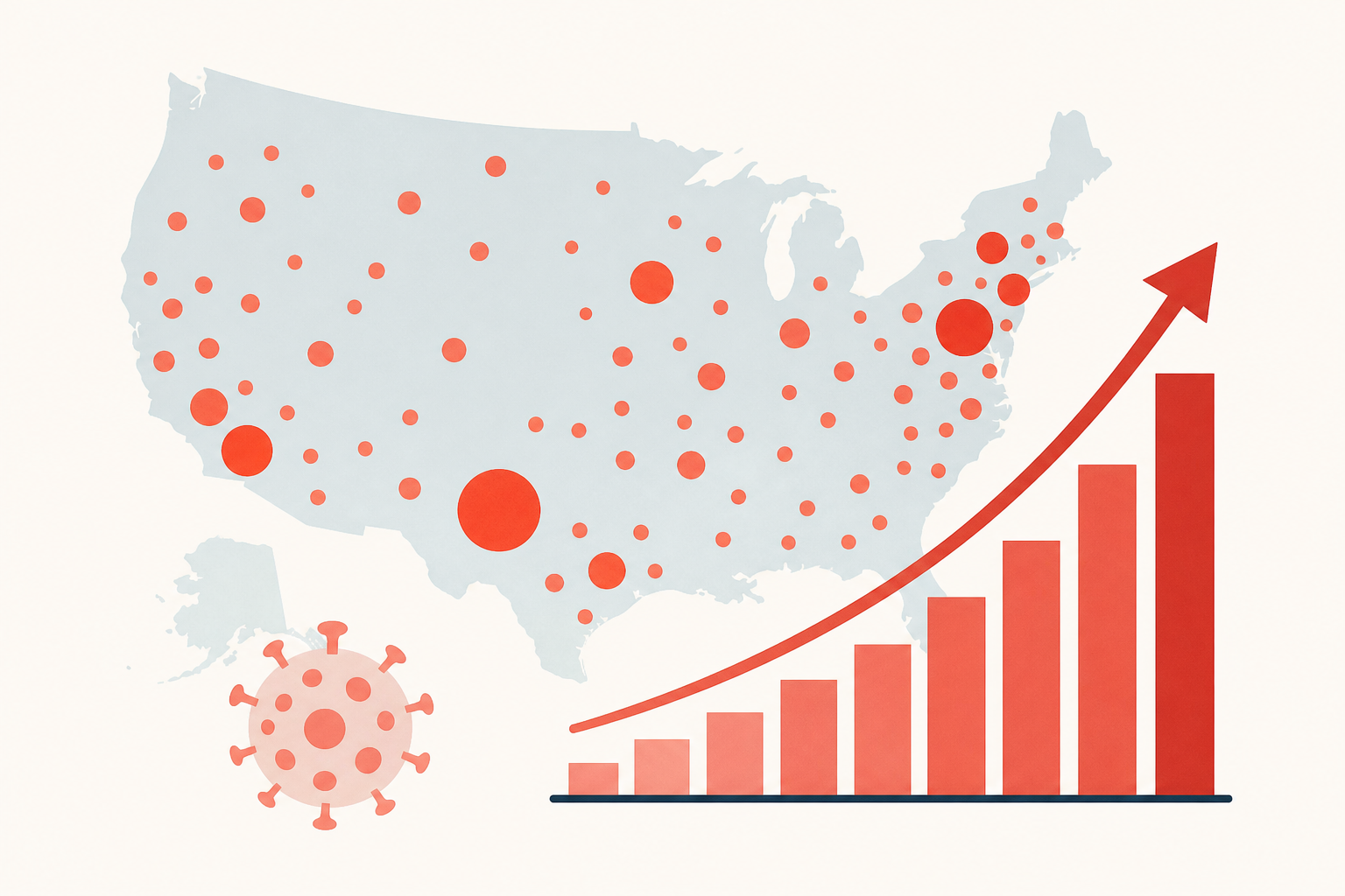 As measles outbreaks grow in the U.S., maps and charts show a record number of cases