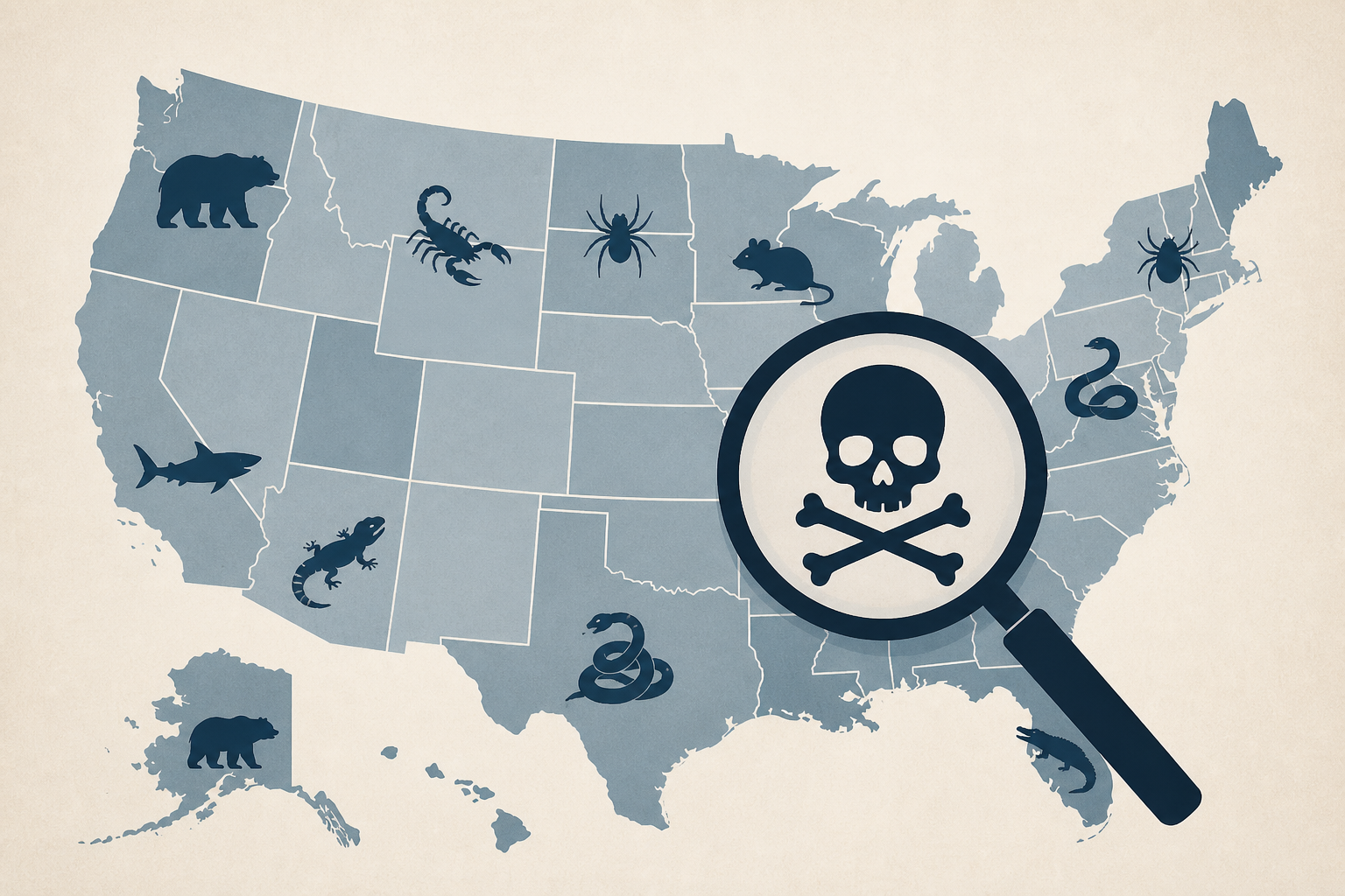 Here are the deadliest animals in every US state: From grizzly bears to unexpected threats