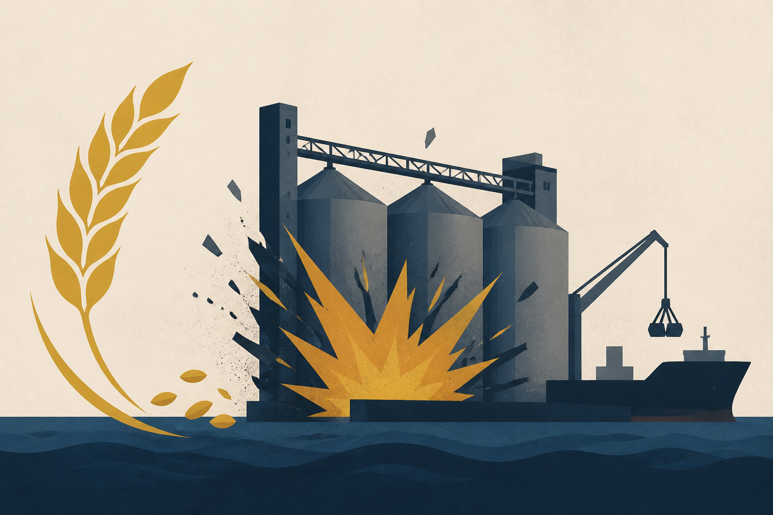 Major Russian grain export terminals hit in Ukraine Black Sea port attack