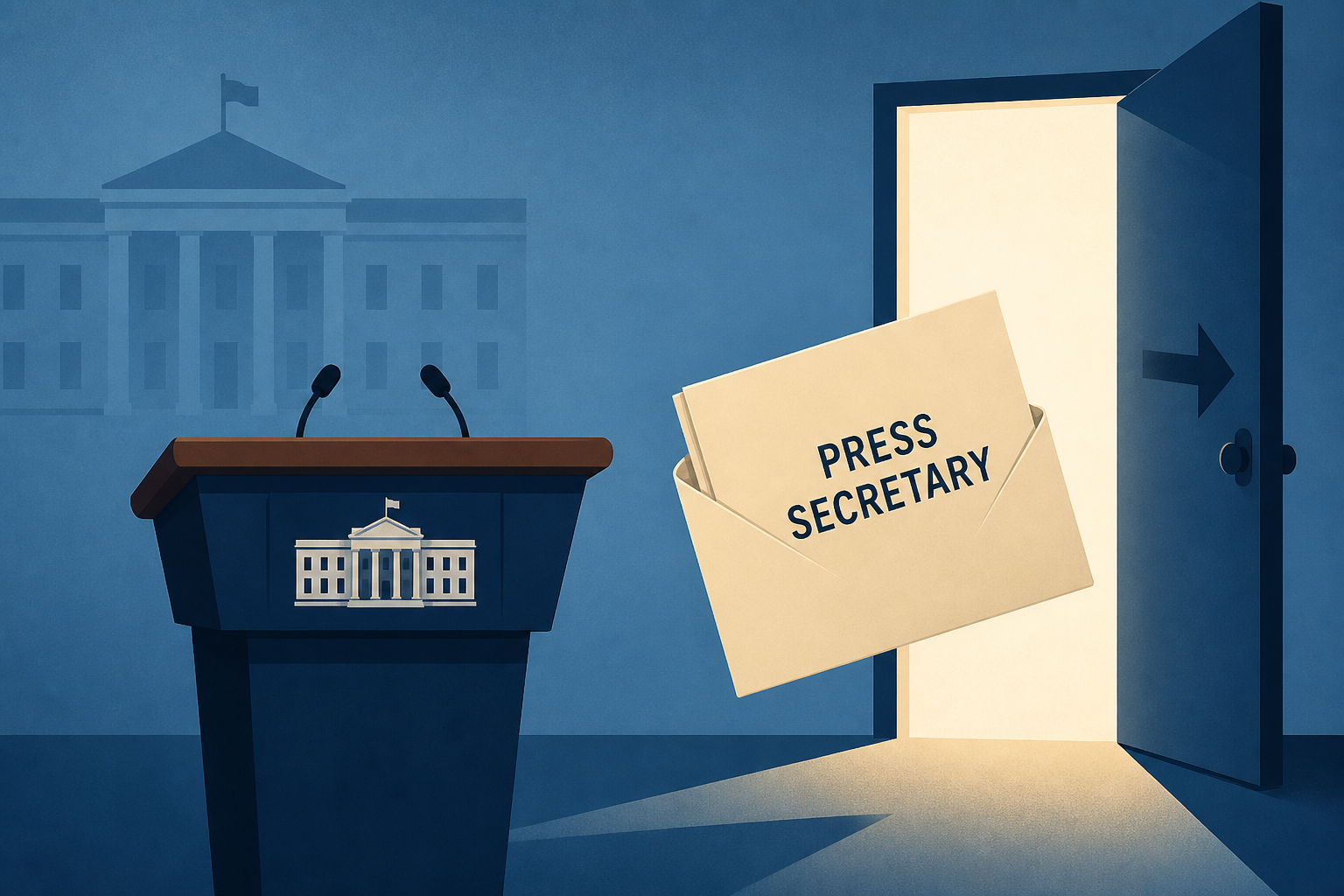 Karoline Leavitt will step down as White House press secretary, Trump says