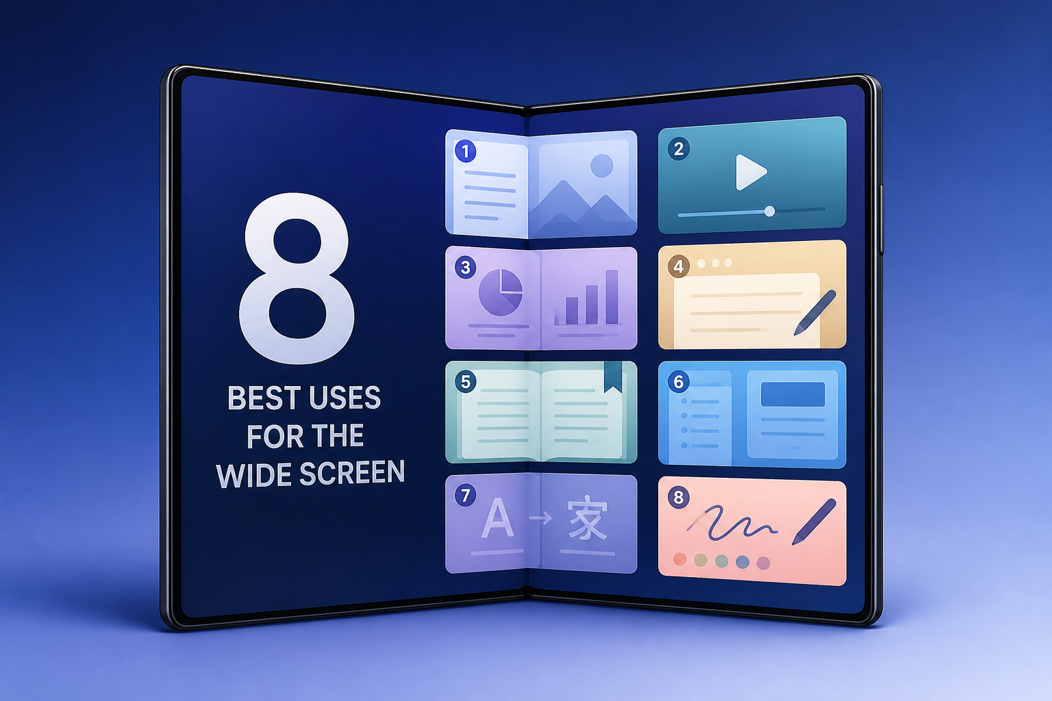 8 Best Uses For The Samsung Galaxy Z Fold 8's Wide Screen