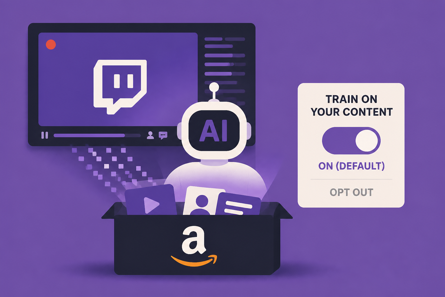 Amazon will train on Twitch streamers' content by default, unless they opt out
