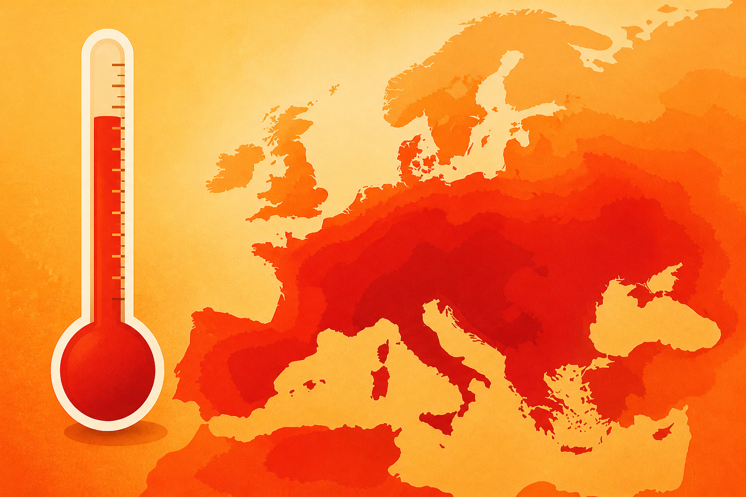 Extreme heat: Half of Europe's population exposed to temperatures exceeding 30C