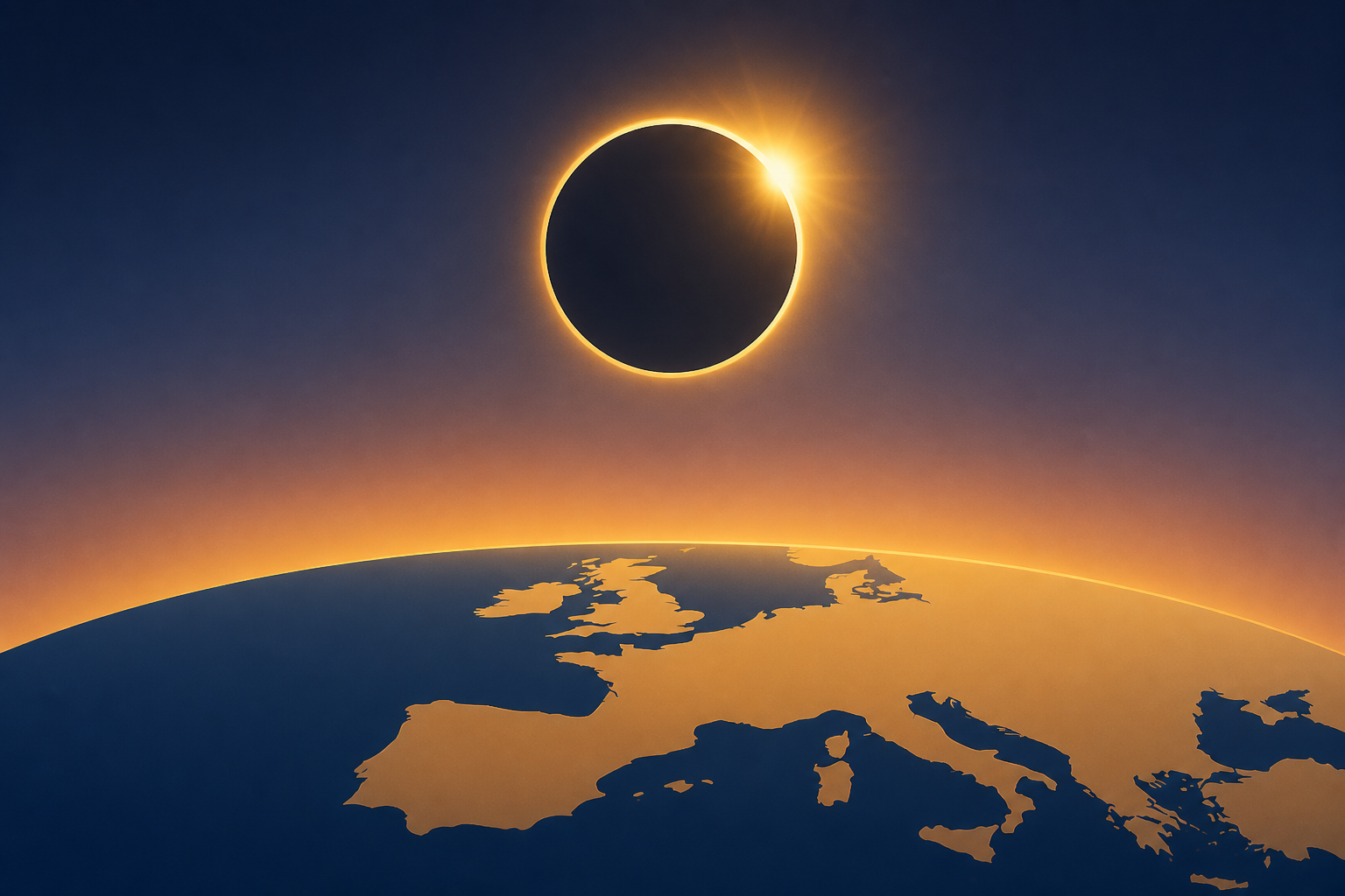 Images of eclipse from Spain, UK, Europe