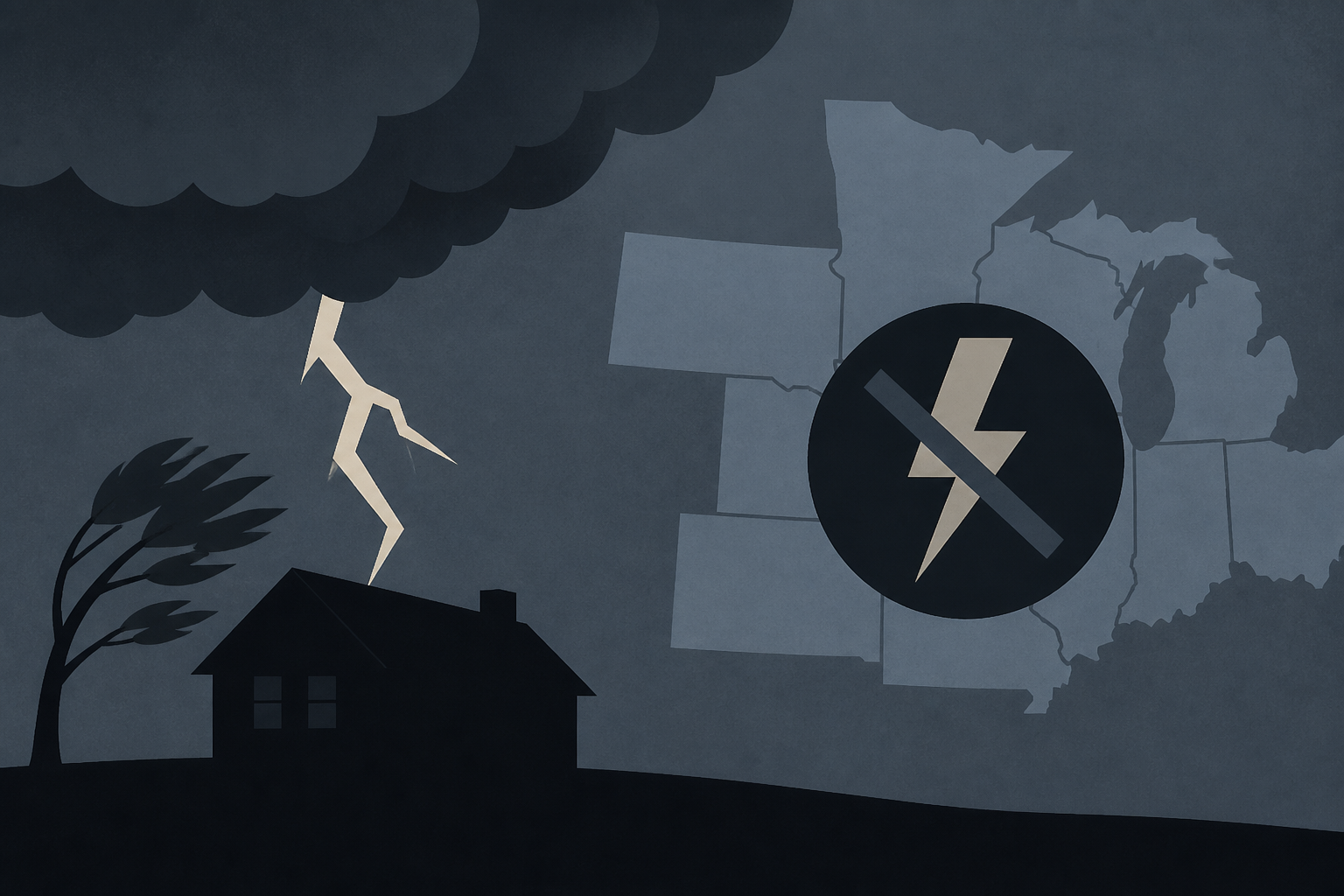Severe storms cut power supply to 540,000 homes in US midwest