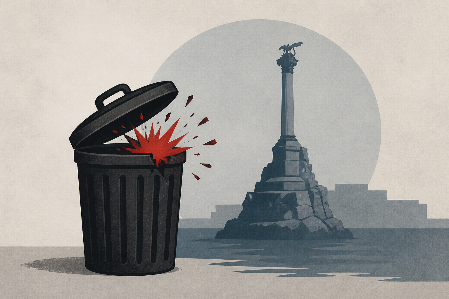 Trash can bomb kills Russian serviceman in occupied Crimea's Sevastopol