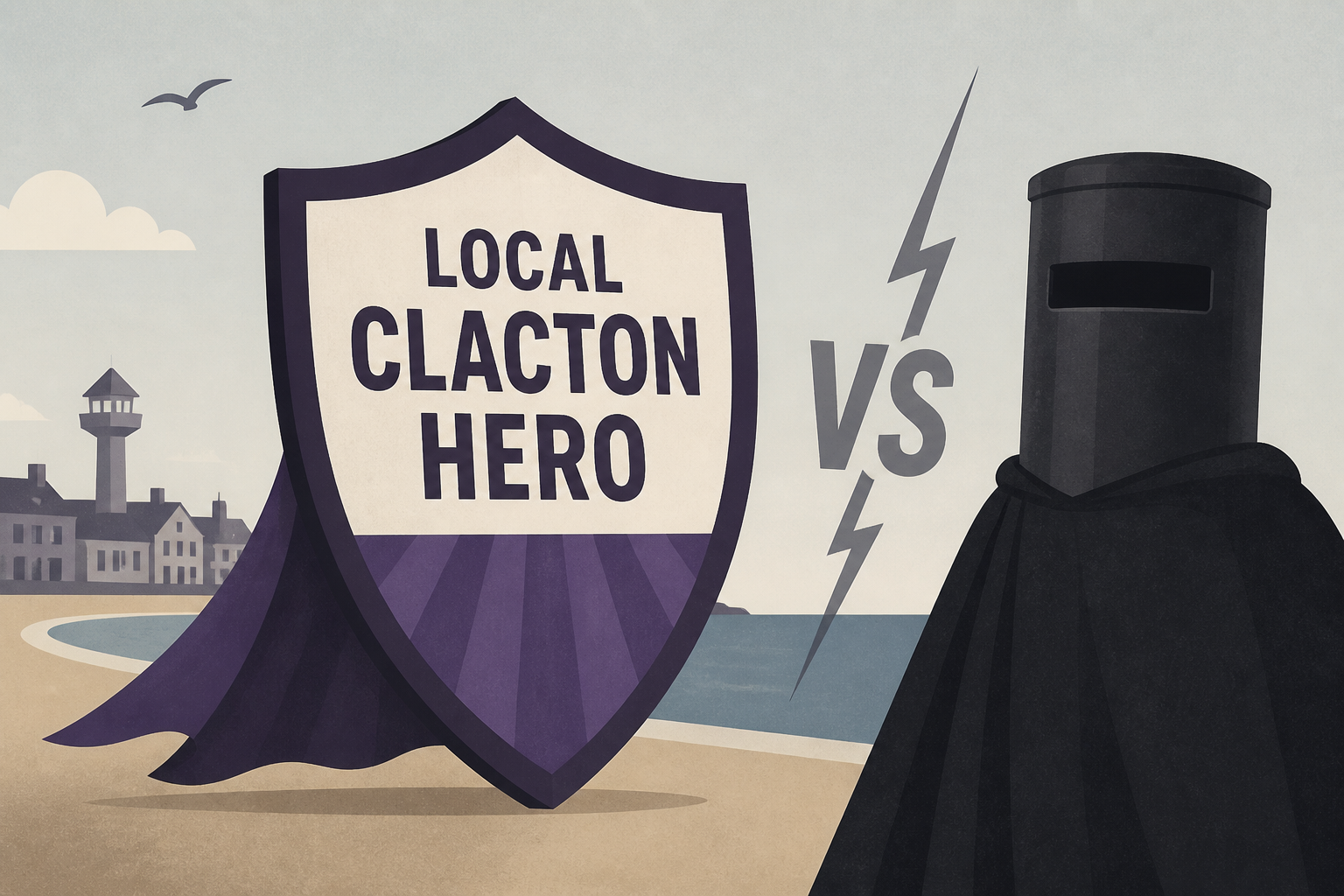 Farage paints himself as local Clacton hero in battle to beat Binface