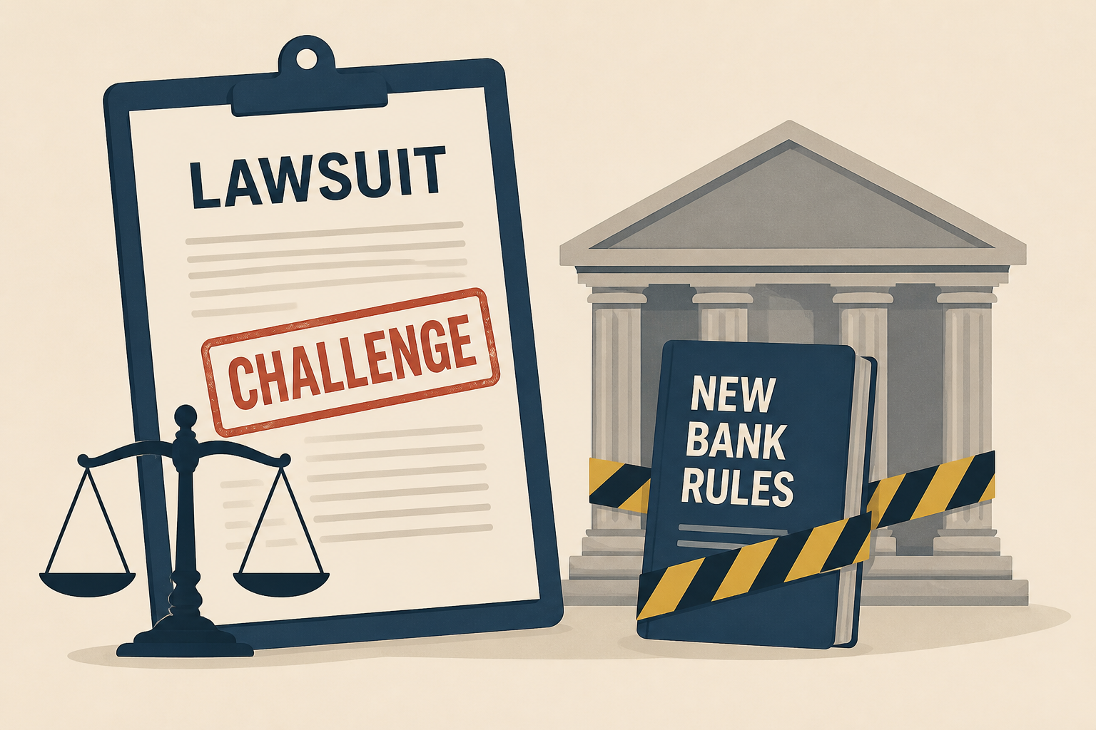 Lawsuit challenges new bank rules