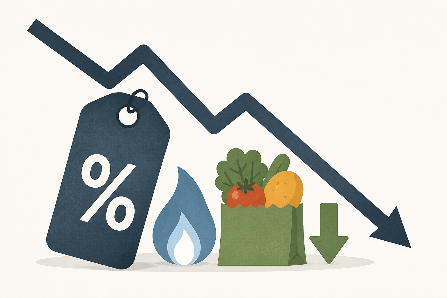 Wholesale price inflation slows last month as gas, food costs fall