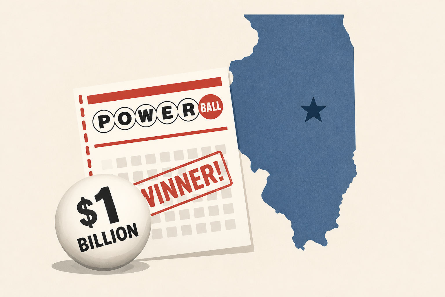 Winning ticket for $1 billion Powerball jackpot was sold in Illinois