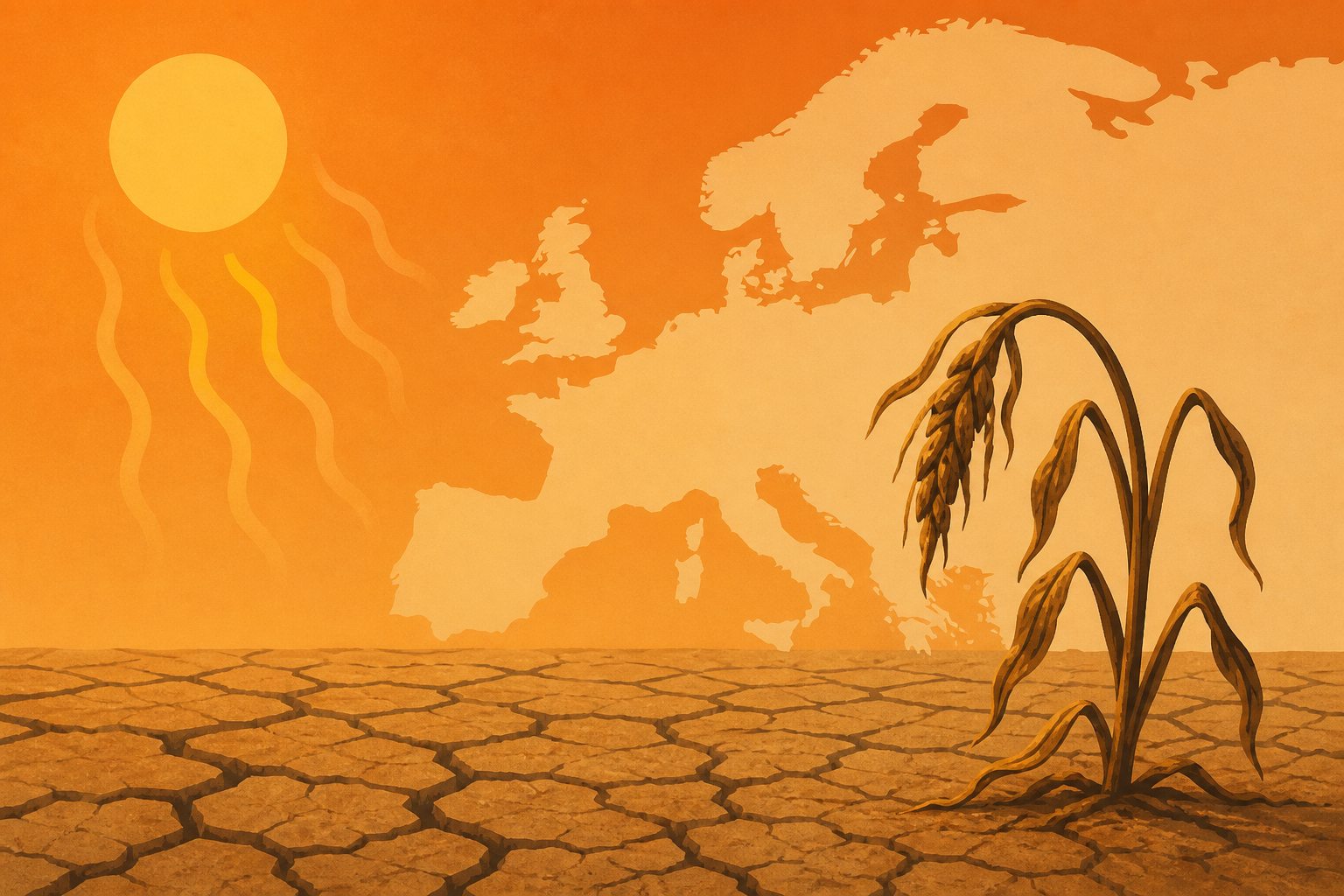 Heat waves fuel drought that is hitting crops across Europe