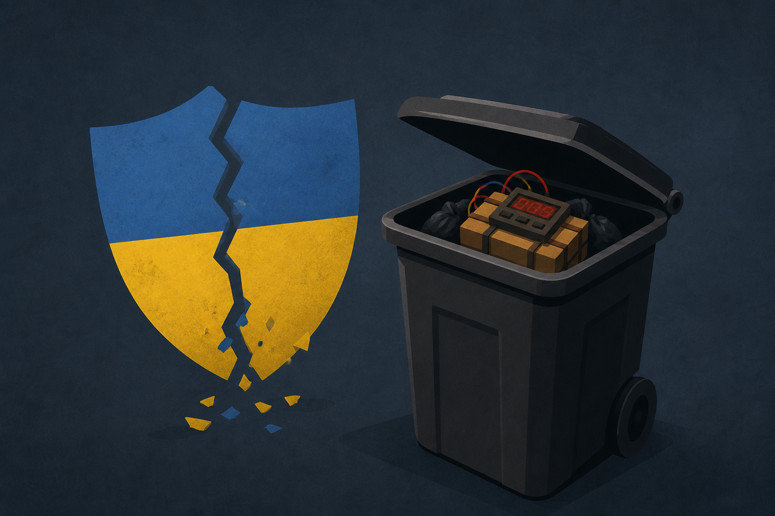 Ukrainian defector killed by Russian woman with hidden trash bin bomb