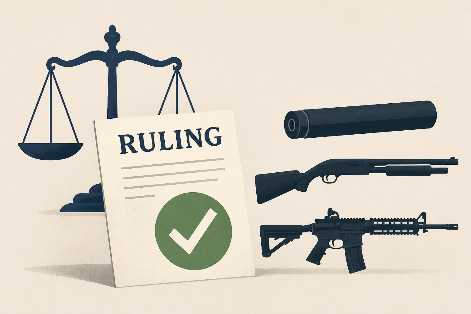 Justice Dept. leaves in place ruling that deregulates silencers, shotguns and certain rifles