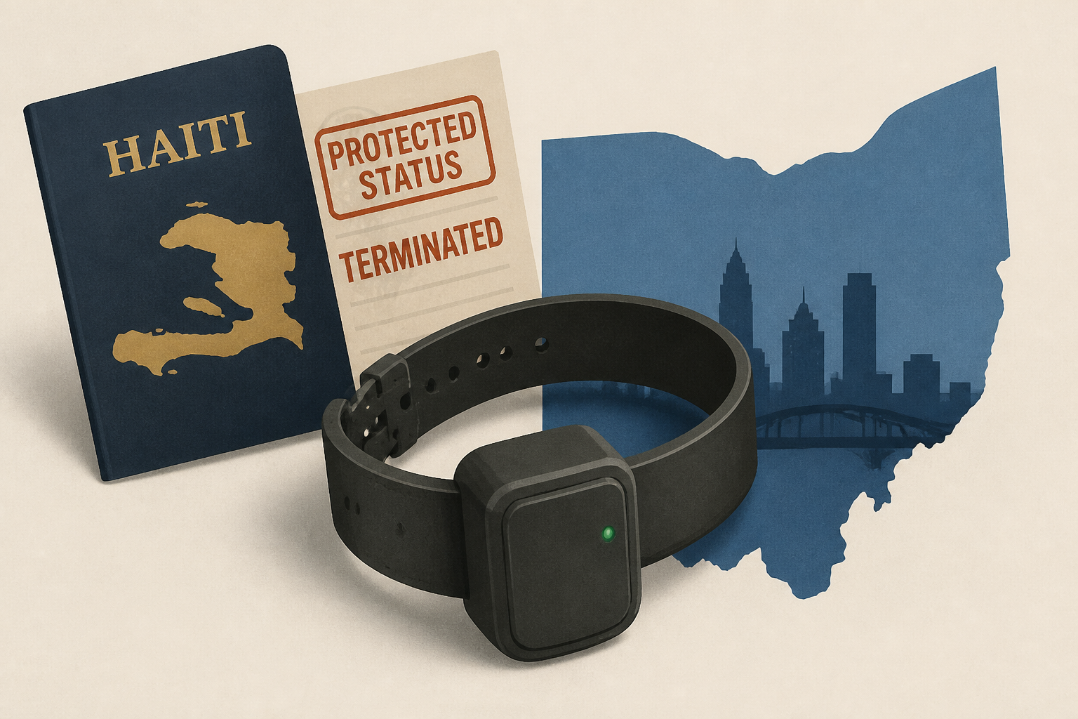 Haitians in Ohio who lost protected status get ankle monitors instead of ICE detention