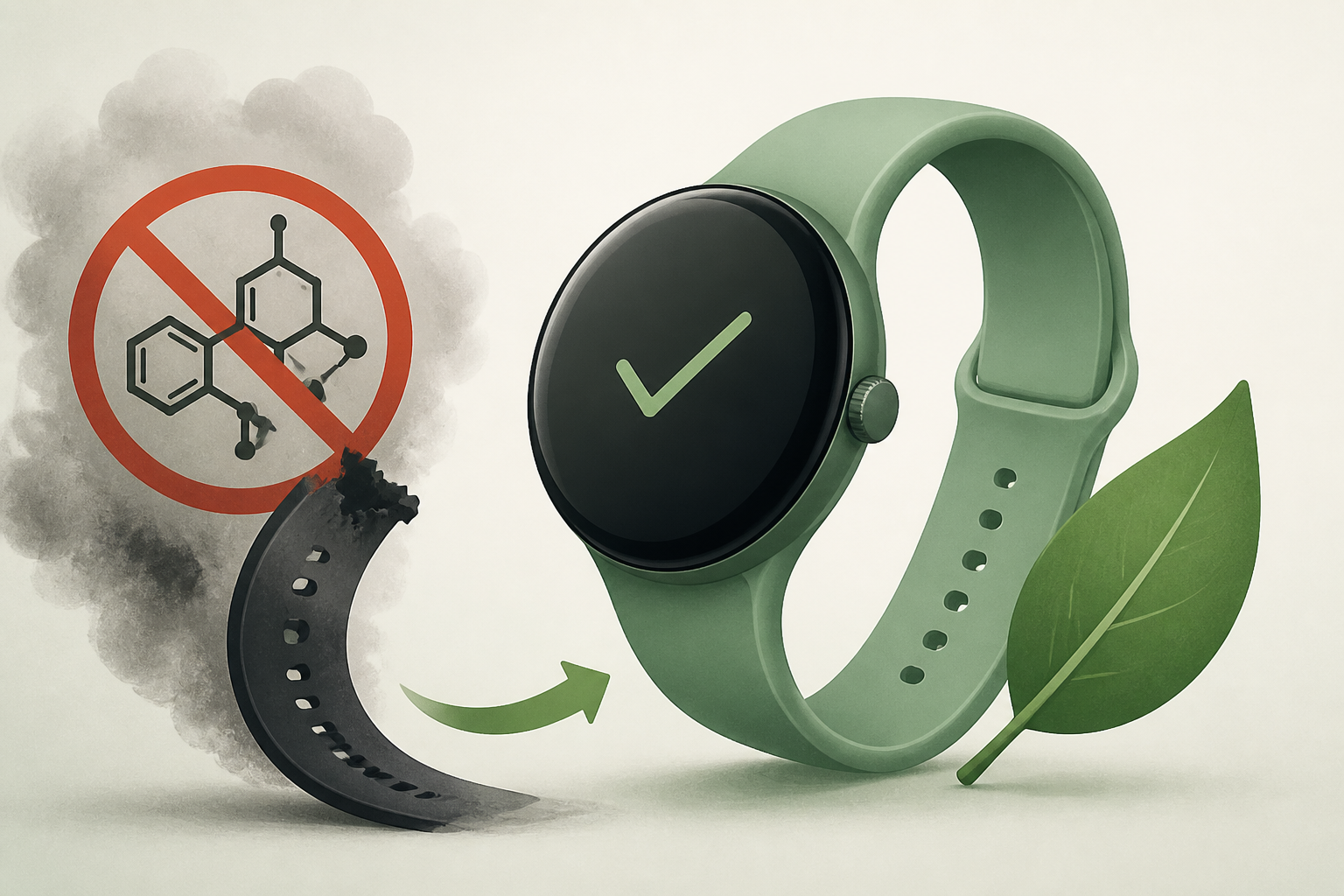 The Pixel Watch 5 no longer ships with a carcinogenic band, and the Apple Watch must follow
