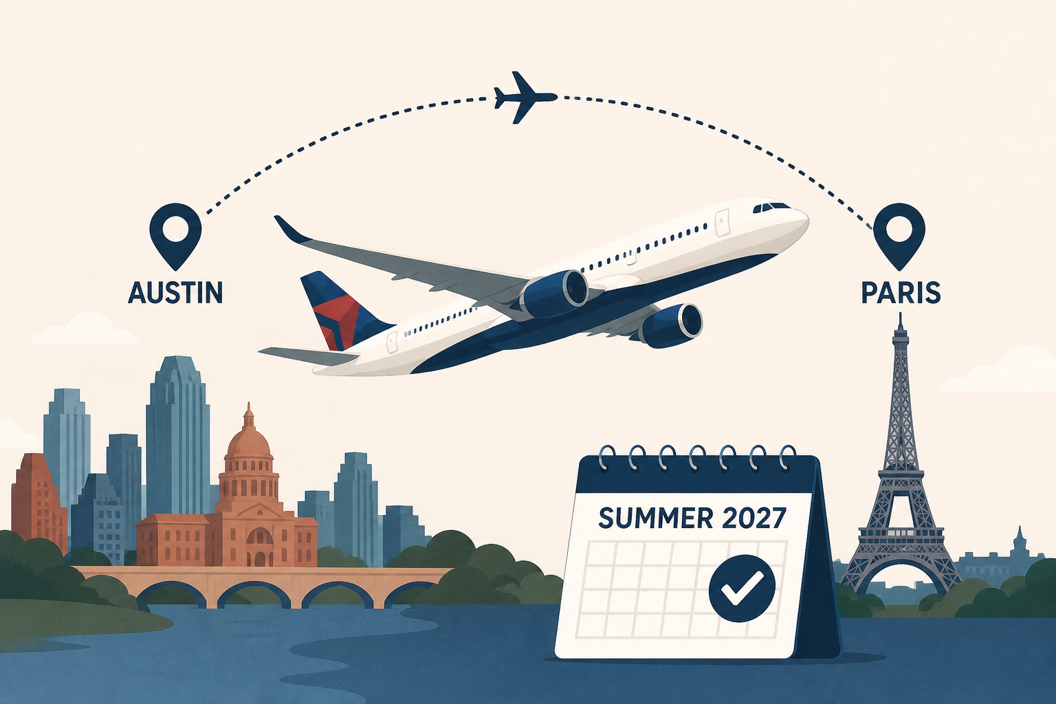 No Surprise: Delta Launching Austin To Paris A330neo Flights In Summer 2027