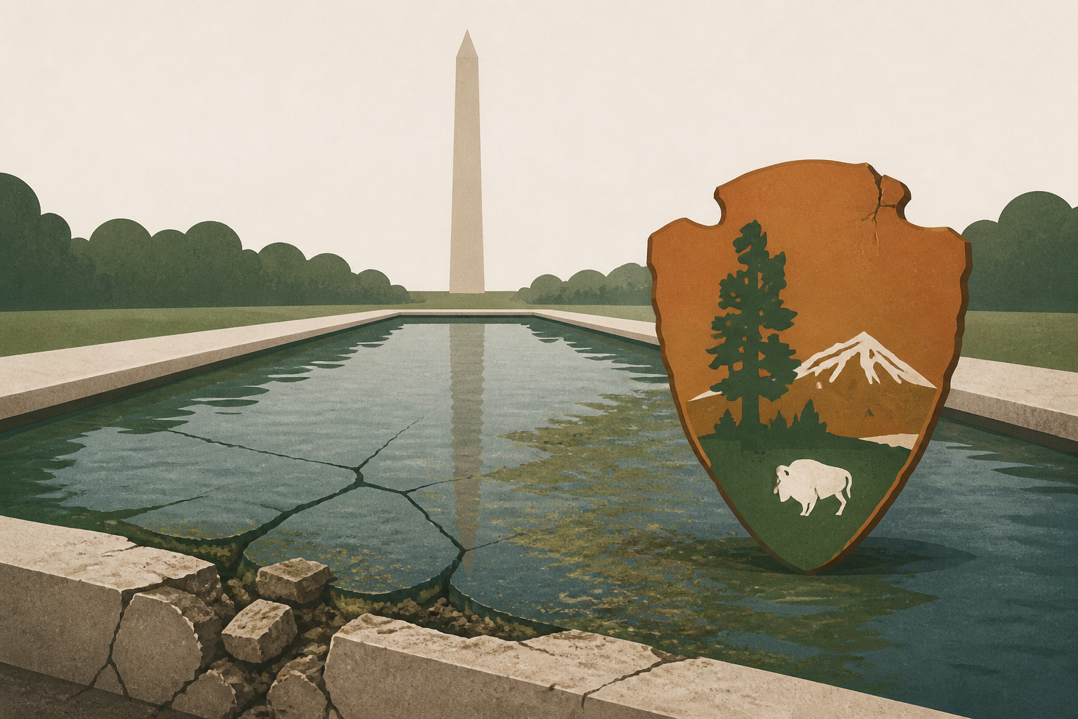 Reflecting Pool's botched repairs threaten to tarnish the National Park Service's reputation