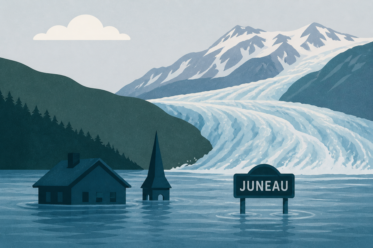 Juneau anxiously holds its breath as glacial floodwaters rise
