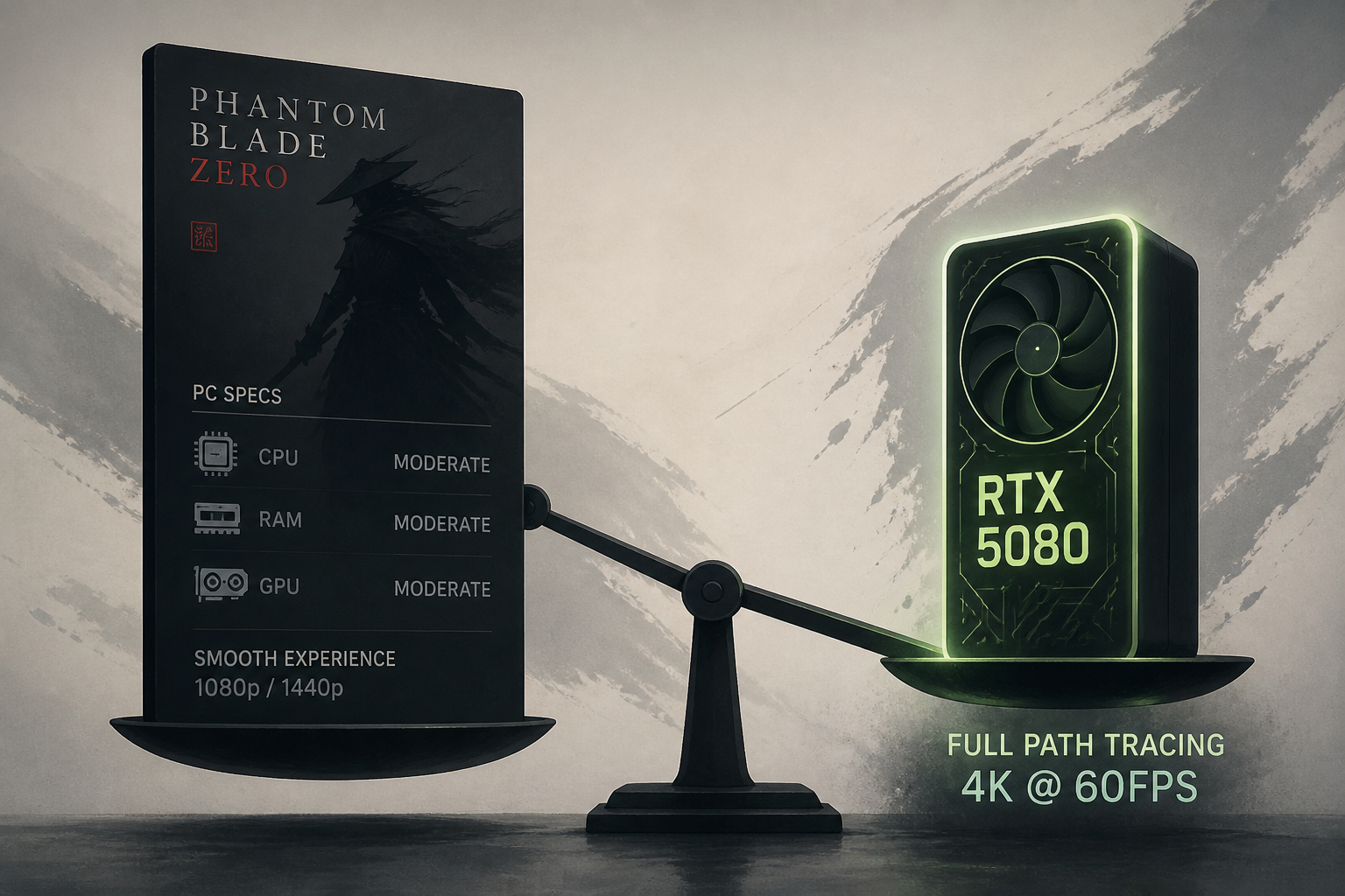 Phantom Blade Zero PC Specs Stay Modest, yet an RTX 5080 is the Price of Full Path Tracing at 4K@60FPS