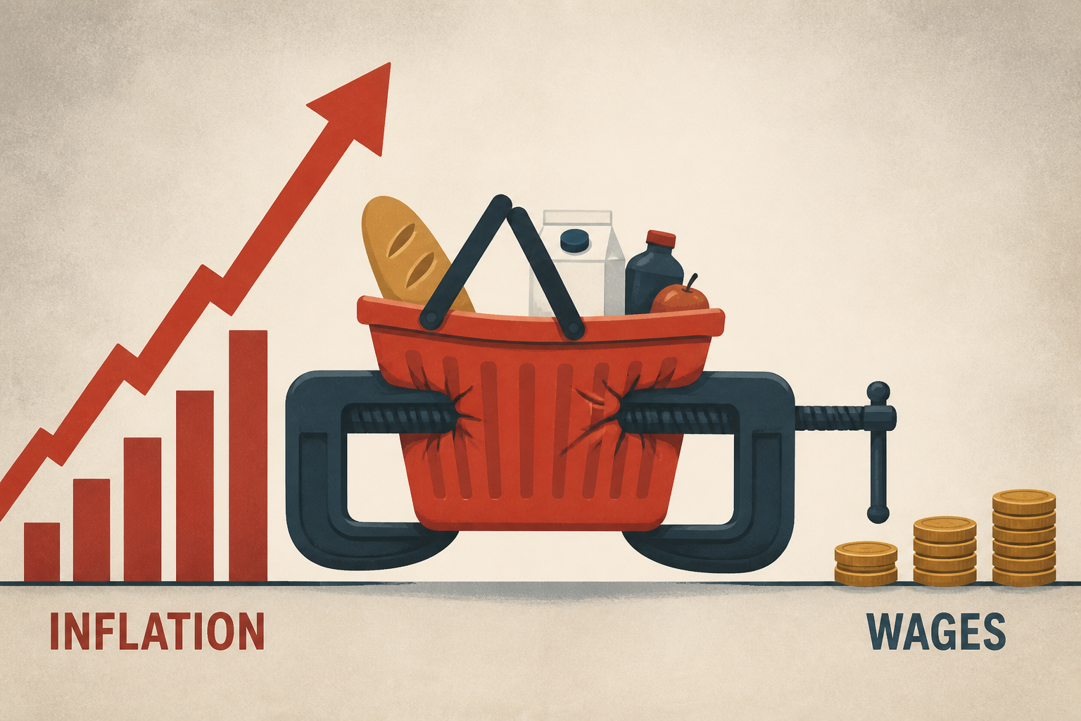 Inflation surge has squeezed shoppers. Sluggish pay has made it worse