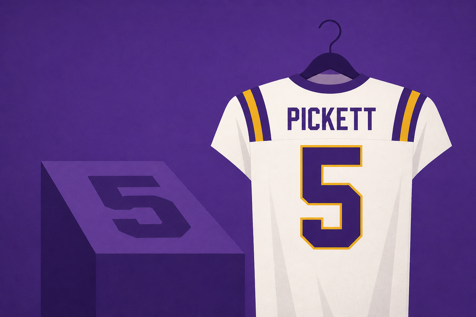 LSU's DJ Pickett refuses to budge off wearing No. 5 amid Jayden Daniels drama