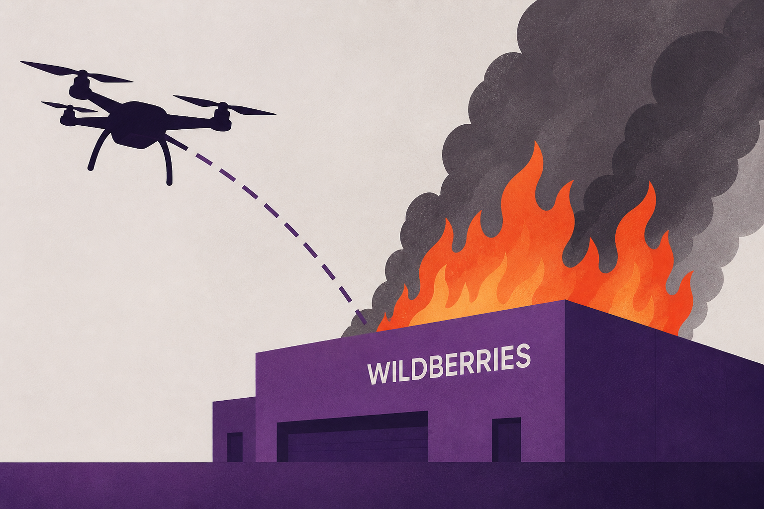 Ukraine drone strikes spark fire at Wildberries warehouse in Russia