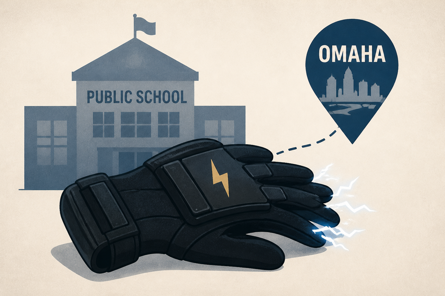 ICE's $20 million electric shock gloves have already been given to police in Omaha public schools