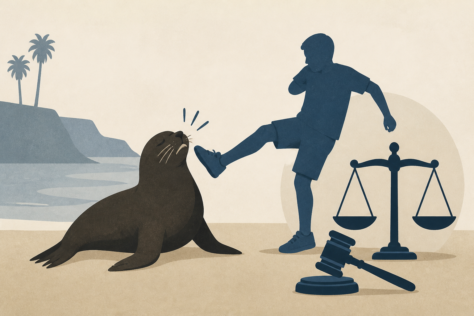 La Jolla teen faces justice after kicking helpless sea lion in viral attack
