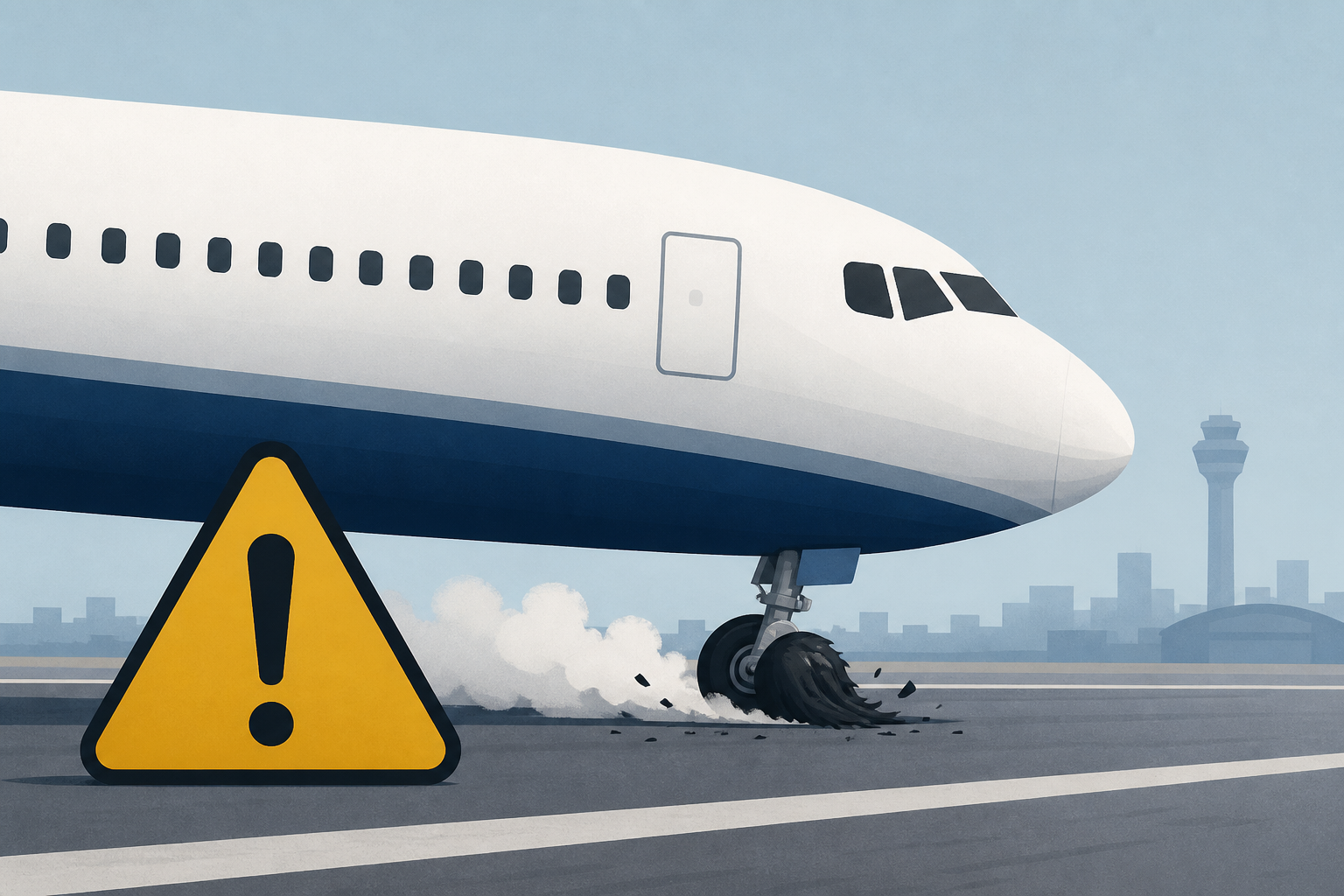 United flight aborts takeoff at Chicago O'Hare due to blown tires
