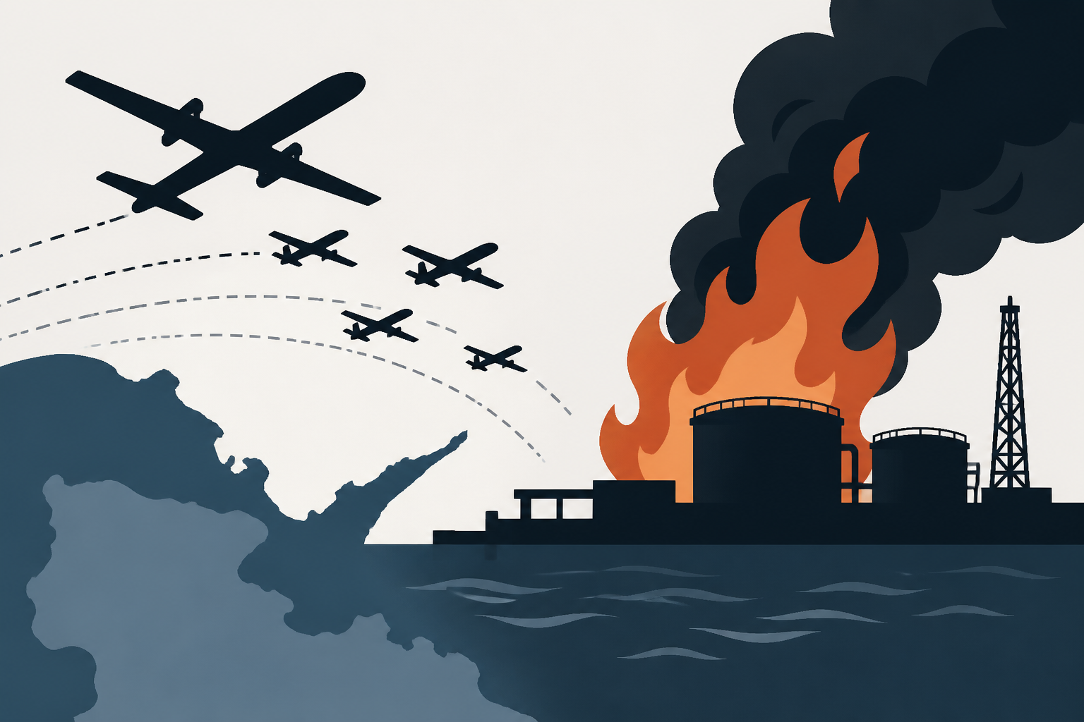 Ust-Luga Ablaze Again as 54 Ukrainian Drones Hit Russia’s Key Baltic Oil Port