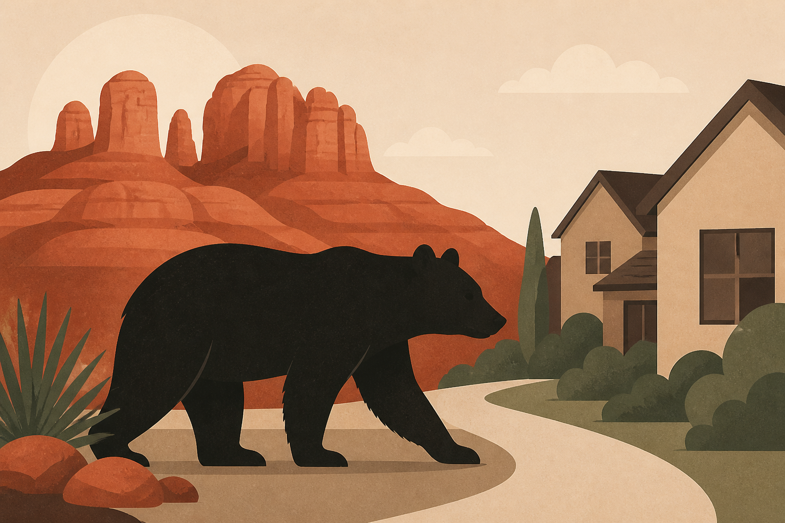 Bears passing into Sedona’s neighborhoods