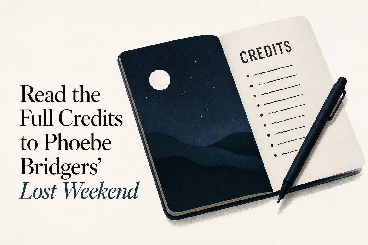 Read the Full Credits to Phoebe Bridgers’ Lost Weekend