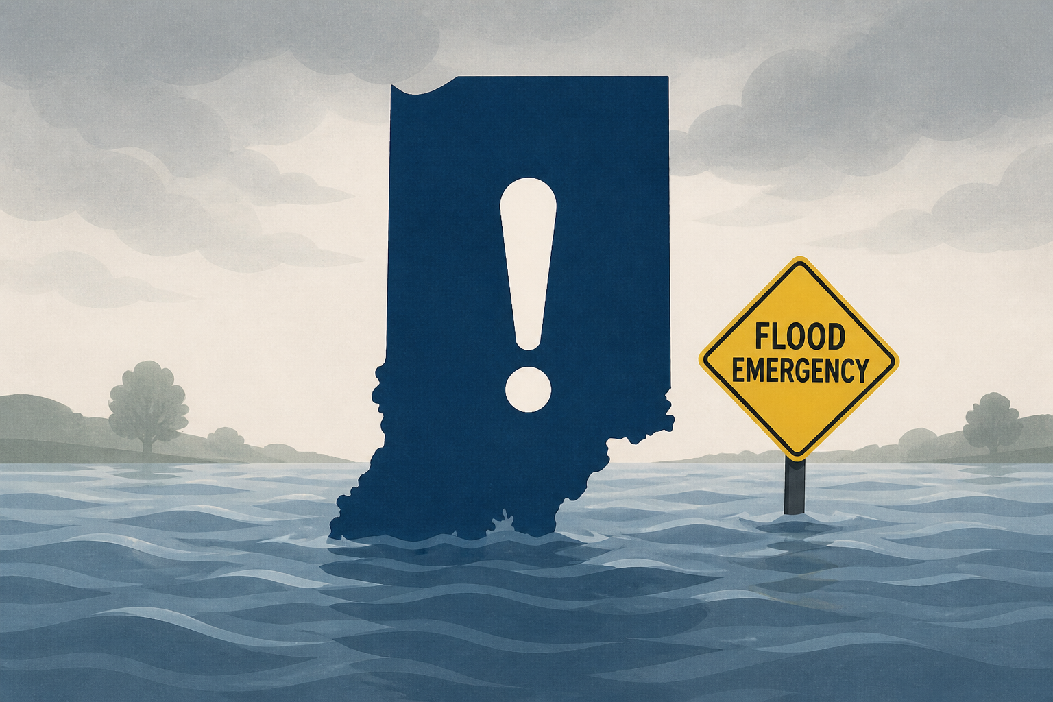 Indiana governor declares statewide disaster emergency as Midwest floodwaters rise