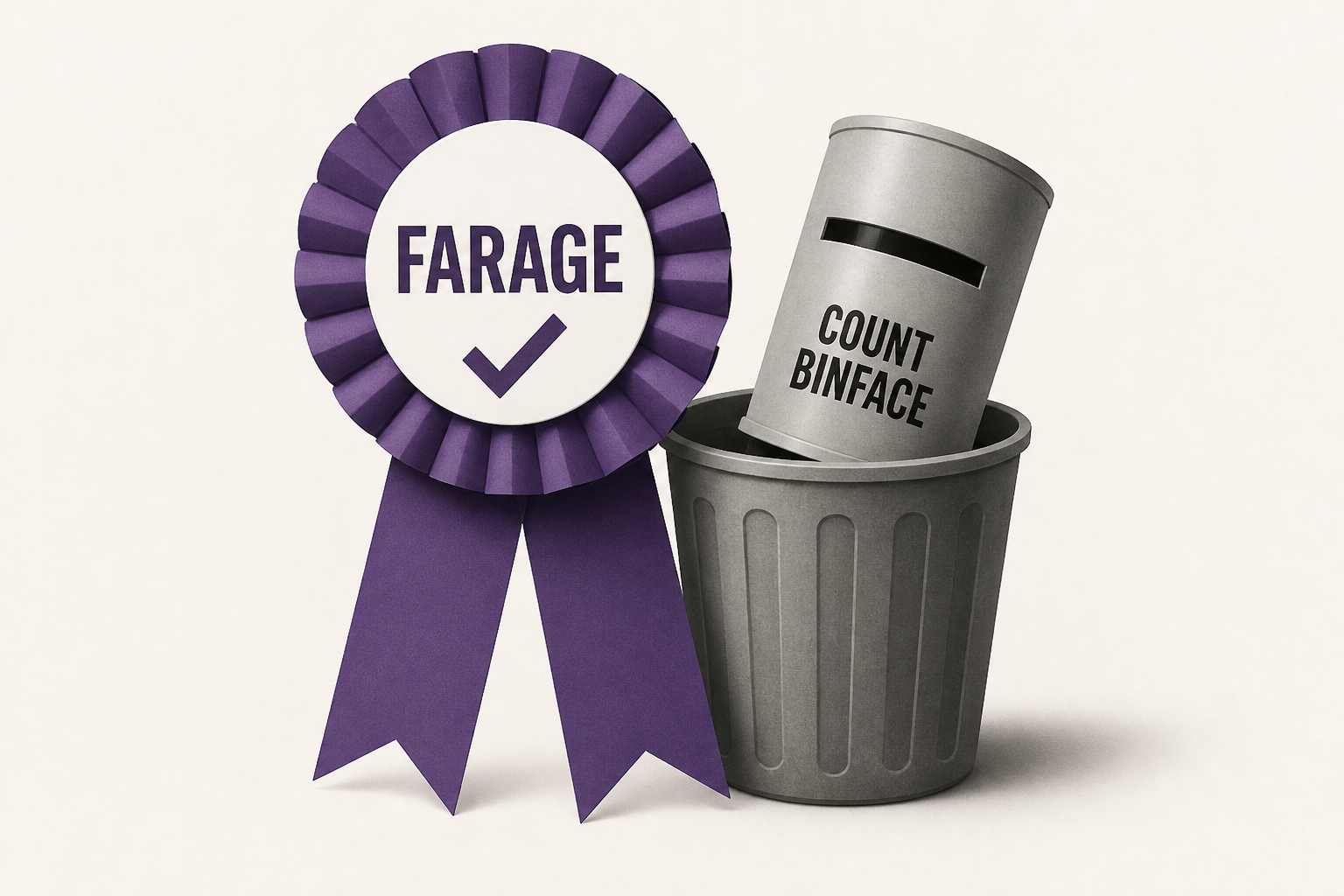 Nigel Farage beats Count Binface to win back seat in Parliament in widely mocked election