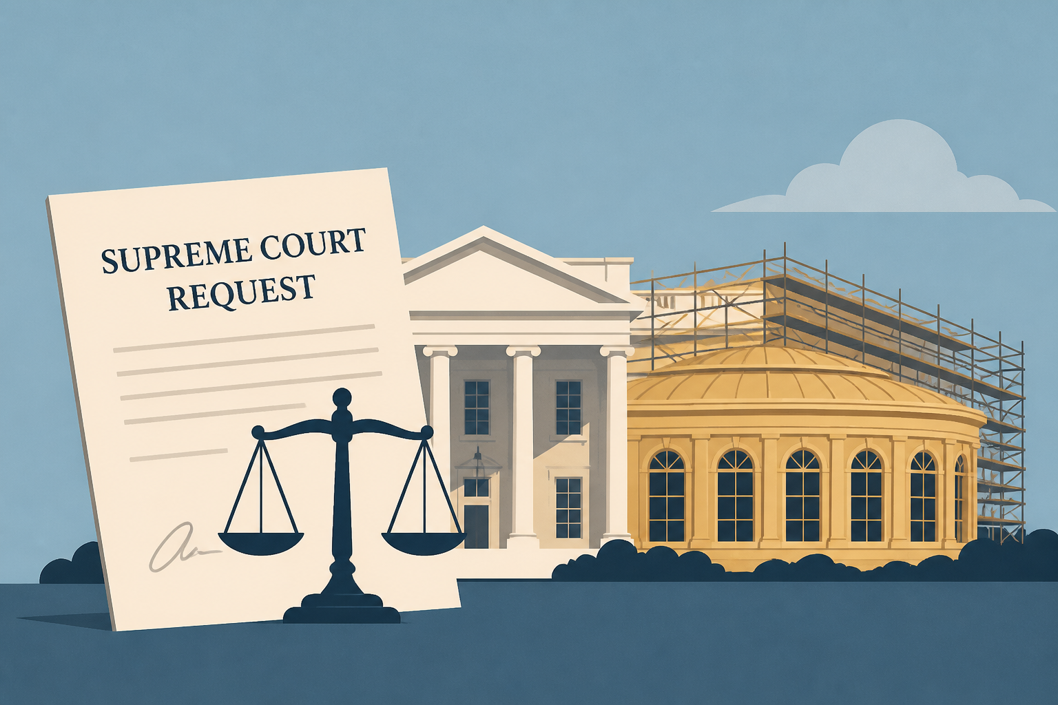 Trump asks Supreme Court to allow White House ballroom construction to continue