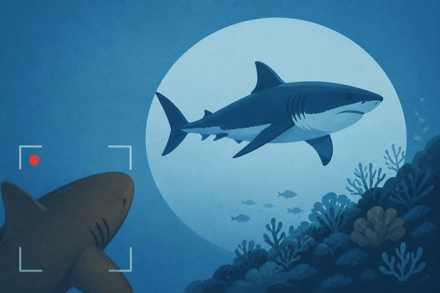 For The First Time Ever, A Nurse Shark Has Filmed A Great White Shark Swimming Around A Reef
