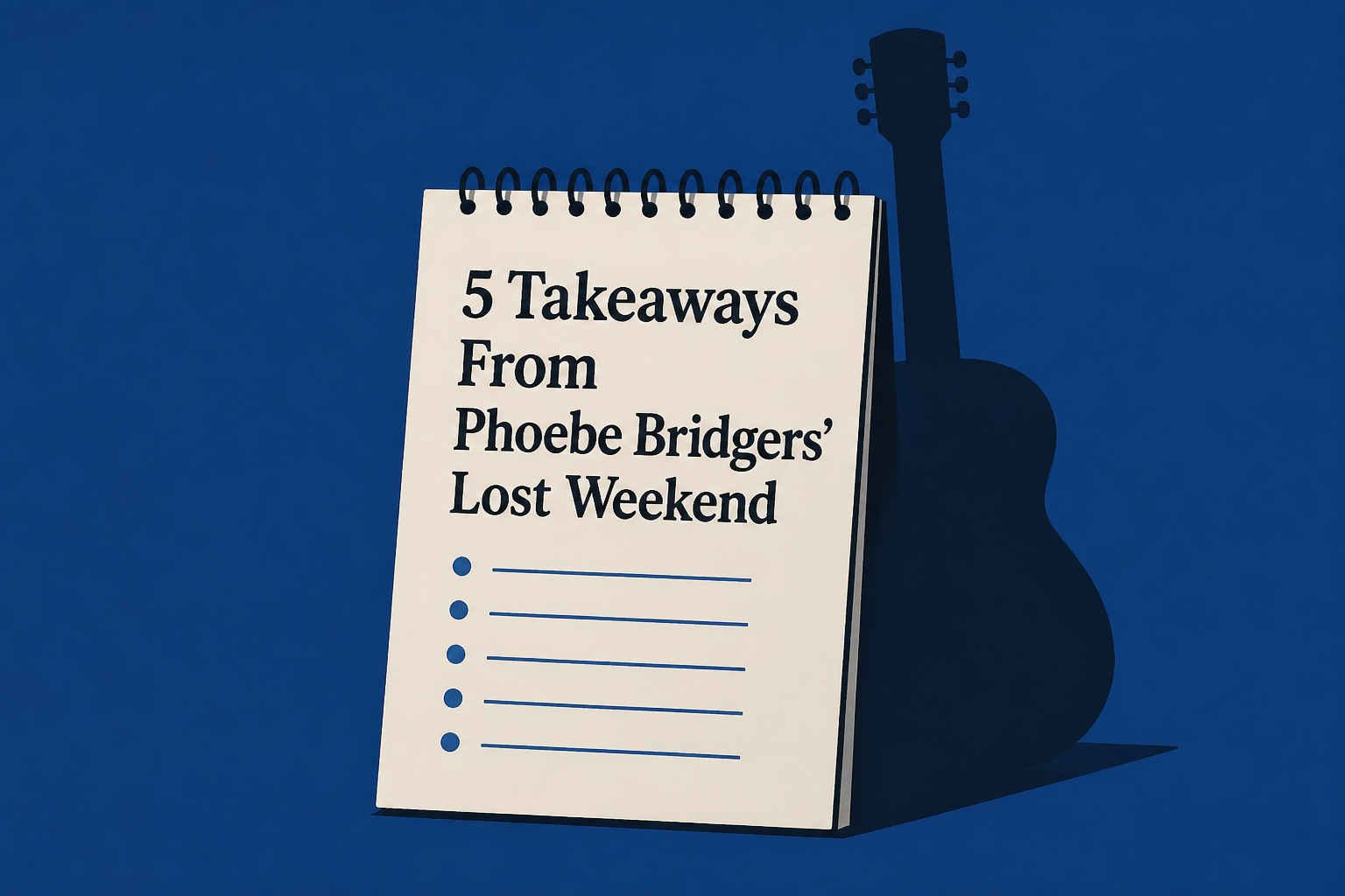 5 Takeaways From Phoebe Bridgers' Lost Weekend