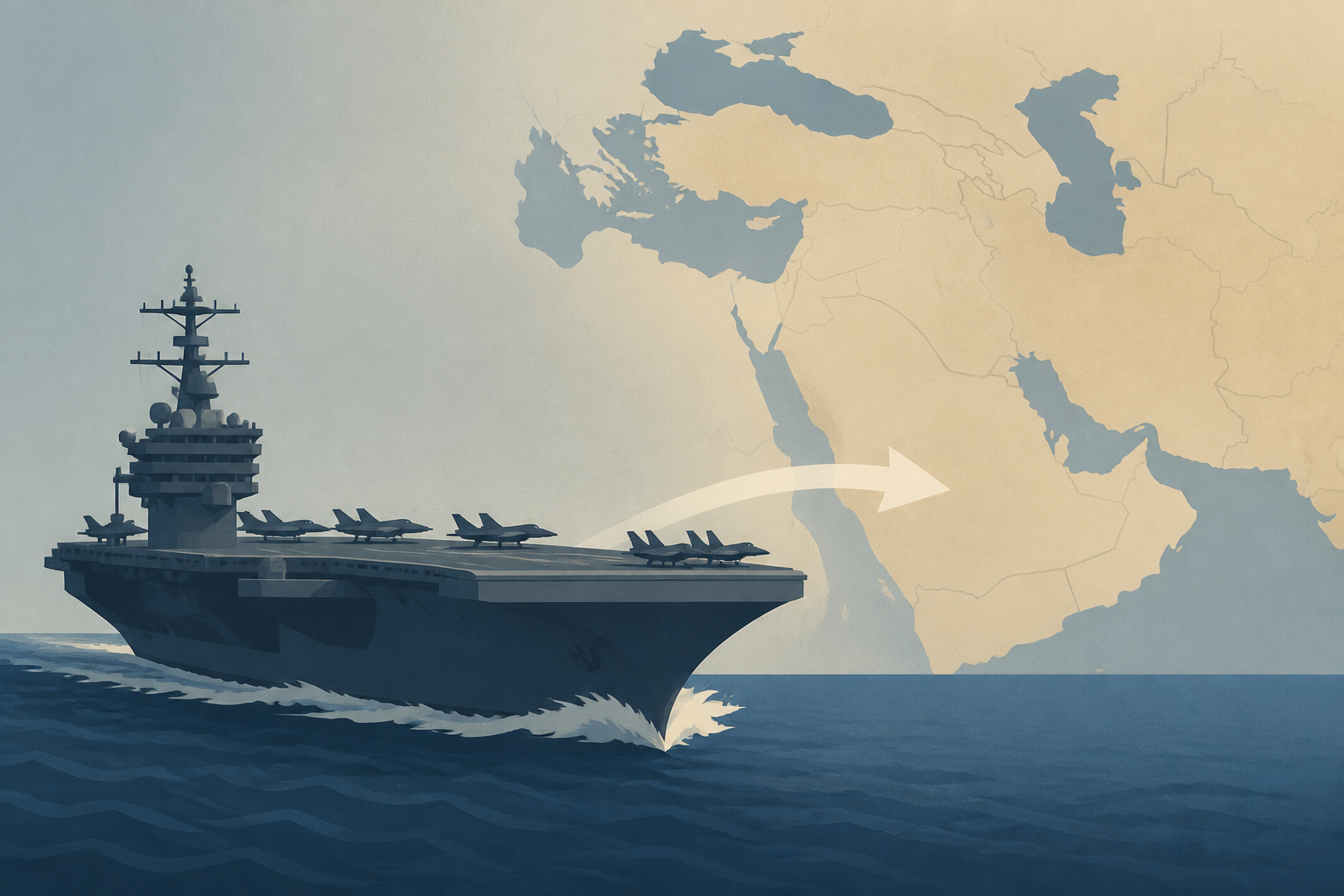New aircraft carrier heads to Middle East amid concerns about USS Lincoln conditions