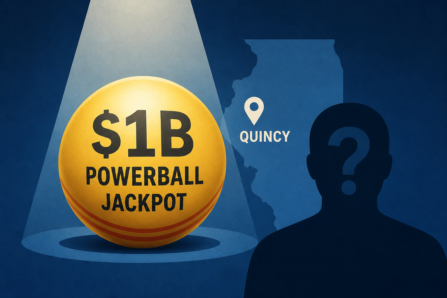 $1B Powerball jackpot winner in Quincy, Illinois, still a mystery