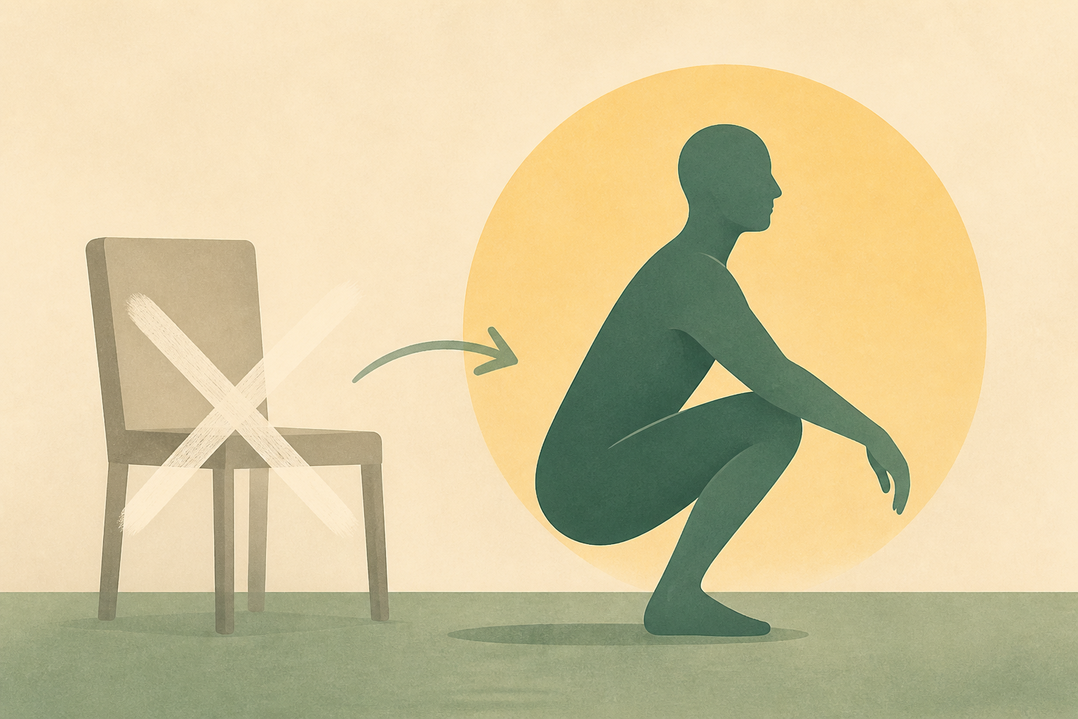 “A deep squat is a human rest position”-a physical therapist explains the benefits of a deep squat and how to break up with chairs for good