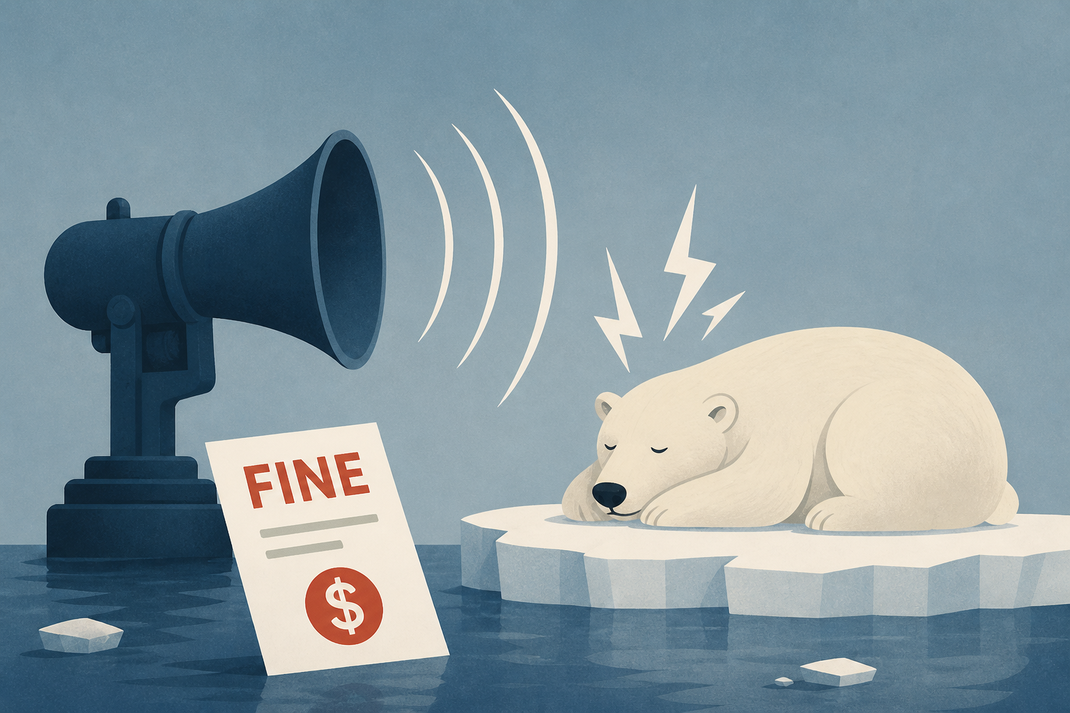 Man Fined for Waking Up Polar Bear With Foghorn