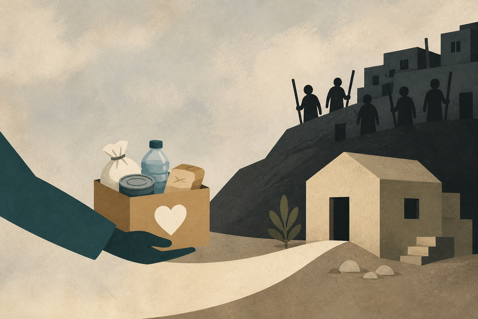 Activists deliver aid to Palestinians in homes besieged by Israeli settlers