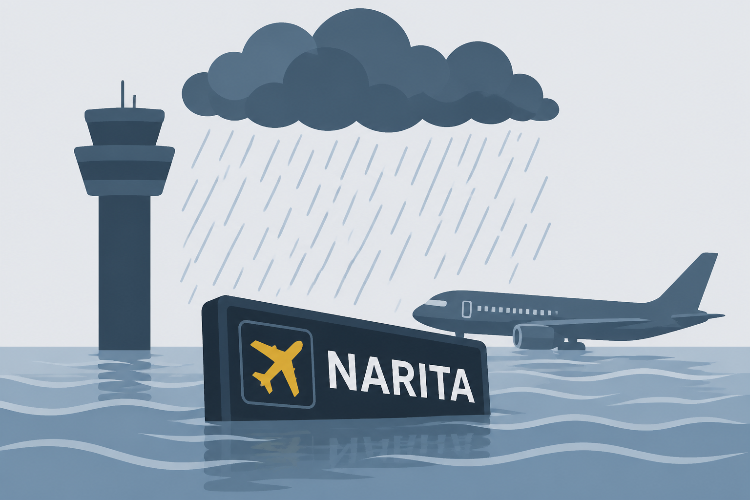 Japan’s record rains strand thousands at Narita airport; kill 8