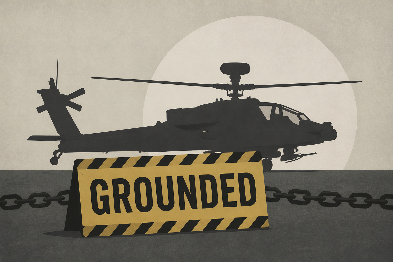 Army temporarily grounds all Apache helicopter flights after fatal crash